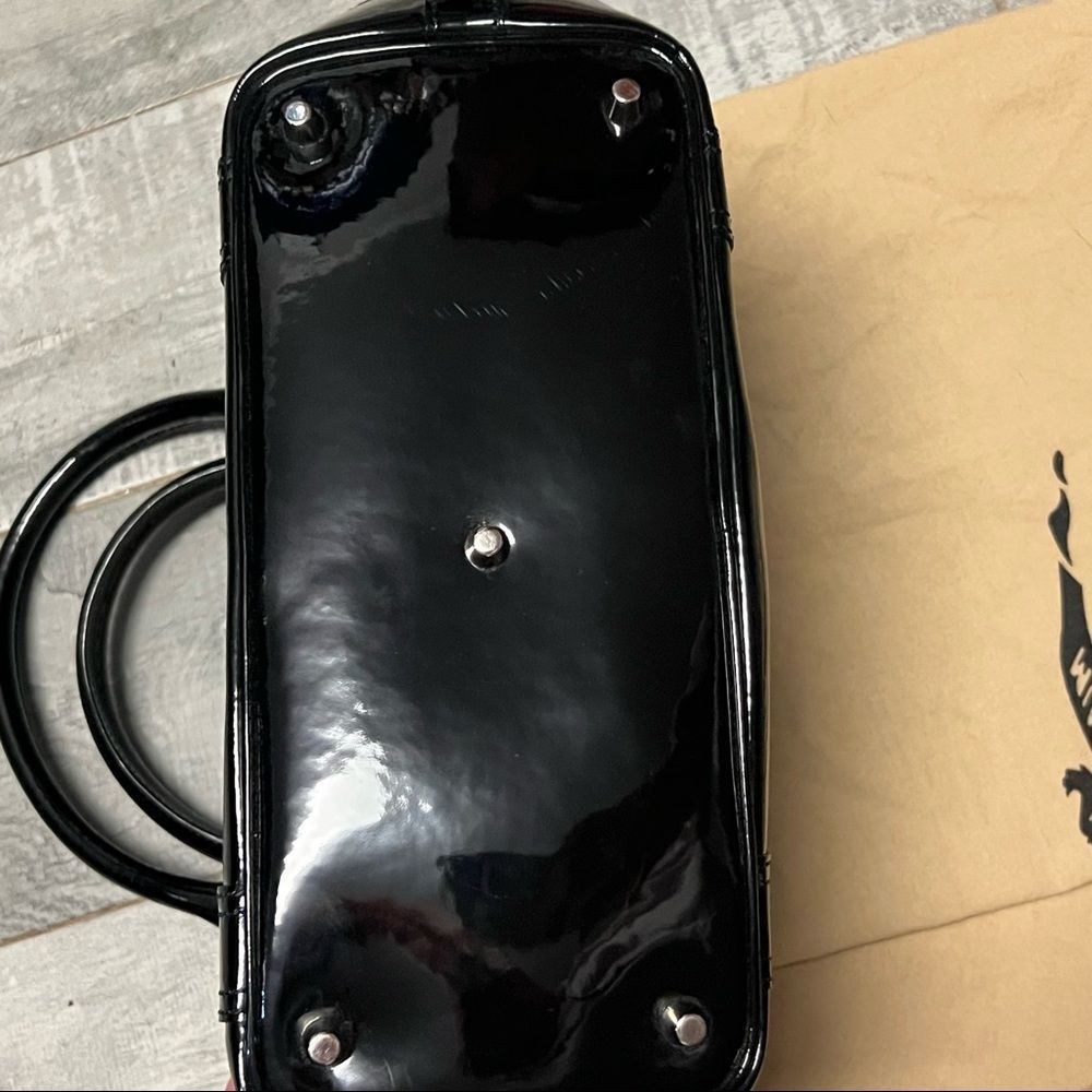 RARE Burberry Prorsum Black Patent Leather Quilted Beaton Check Hobo handbag - Picture 4 of 16